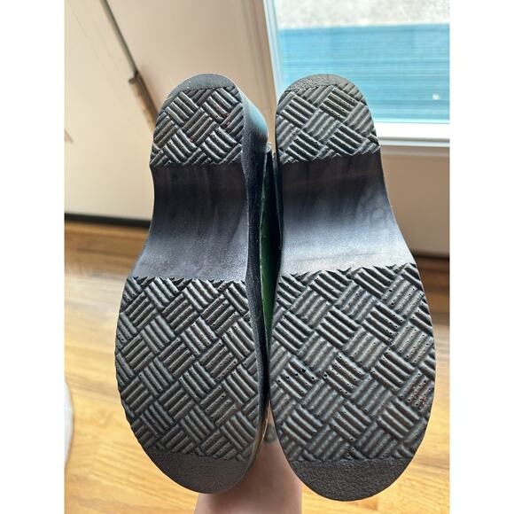 SVEN Clogs Clogmaster Vintage Wooden clogs size 35 womens 5 Green Patent Leather - Picture 9 of 9